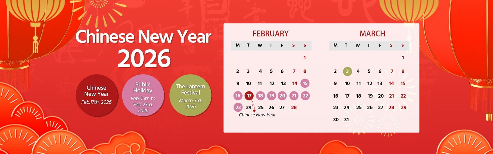 Chinese New Year (Lunar New Year) 2027: Calendar & Horoscope