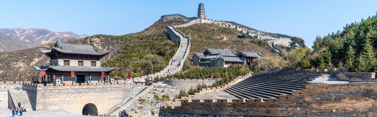 The Great Wall at Yanmen Pass, Shanxi Province    